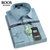 MILAI BOOS男士长袖衬衫2022年男装格纹商务休闲日常上班大码长袖衬衣男(112（浅绿格） 40)第3张高清大图