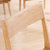 恒兴达 北欧风格白橡木家具现代简约餐厅中式饭桌椅靠背休闲餐椅纯实木书椅(纯白橡木 450*500*790mm)第5张高清大图