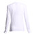 阿玛尼女式t恤 armani jeans女士AJ系列时尚休闲长袖V领T恤 90477(白色 XS)第5张高清大图