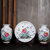 景德镇陶瓷器三件套小花瓶现代中式客厅电视柜插花工艺品装饰摆件(月亮花)第5张高清大图