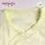 小米米minimoto新生儿婴儿宝宝和尚服长袖上衣绑带和袍打底内衣(粉黄 59cm（0-6个月）)第3张高清大图