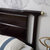 恒兴达 新中式简约艺术型实木床1.8米现代主卧室1.5米橡胶木婚床成套家具(1.5*2米黑檀色 单床)第5张高清大图