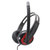 硕美科 声籁(Salar) A584 头戴式时尚电脑游戏耳机 带麦克风 线控(黑红)第4张高清大图