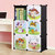 索尔诺 卡通书柜儿童书架自由组合玩具收纳柜简易储物置物架柜子(A6206粉色 双排三排书柜)第5张高清大图