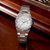 OLMA奥尔马瑞士原装进口镶钻钢带女士机械手表K201.0109.001(白色 钢带)第2张高清大图