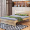 汉超实木床双人床现代简约卧室大床出租房单人床