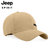 JEEP SPIRIT吉普棒球帽鸭舌帽子2021专柜品牌帽子男棉质户外休闲均码运动帽(CA0015卡其 均码)第2张高清大图