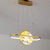 紫艳灯饰 北欧现代简约创意卧室床头灯餐厅吧台吊灯双色变光(金色)第2张高清大图