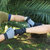 凹凸 透气网面骑行户外运动登山半指手套硅胶掌垫健身防滑AT8823(灰色 L)第5张高清大图