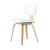 日式实木北欧简约现代风格小户型餐椅桦木休闲咖啡椅办公椅(黑色)第5张高清大图