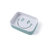 创意笑脸肥皂盒卫生间浴室双层沥水皂盒A504欧式塑料香皂盒沥水架(北欧蓝色)第5张高清大图