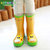 儿童雨鞋韩国新款儿童防水环保儿童雨靴宝宝雨鞋卡通雨鞋防滑雨靴(绿色 31码（内长20.6cm))第3张高清大图