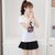 娇维安 夏季韩版女装体恤衫 刺绣亮片鹦鹉图案短袖t恤女(白色 XL)第2张高清大图