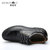 摩洛羊新品时尚系带低帮舒适百搭休闲商务皮鞋6819(黑色 44)第3张高清大图