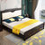 实木床 软靠1.8米大床 简约现代双人床婚床 橡胶木床卧室家具(1.8米床+床头柜*2+乳胶床垫)第3张高清大图