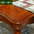 卡富丹W5102实木餐桌椅组合客厅美式长方形餐桌6人 欧式雕花家用吃饭桌子简约木质桌(全实木1.6米餐桌+4真皮椅子)第3张高清大图
