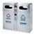 南方新品 和畅户外垃圾桶分类环保垃圾桶室外垃圾箱小区垃圾筒公用可回收果皮桶 GPX-235(gpx-235不锈钢)第3张高清大图