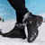 迈凯恩品牌 高端私人订制老人健步鞋2021新款冬季加绒保暖爸爸鞋皮面防水防滑妈妈鞋户外防寒防冻雪地靴(黑色 40)第8张高清大图