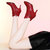 秋冬季尖头欧美纯色女靴子细跟中跟侧拉链短靴防水台女鞋 6142(黑色 34)第5张高清大图