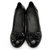 AICCO 春季时尚单鞋皮跟女鞋子休闲皮鞋水钻蝴蝶结女鞋子8603(黑色 38)第5张高清大图
