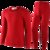 南极人保暖内衣本命年男女圆领加绒套装内裤袜子六件喜庆红色礼盒(男士本命年六件套组合 XXXL)第4张高清大图
