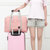 旅行轻便折叠包便携多功能收纳袋飞机包(粉色)第4张高清大图