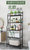 厨房架子置物架落地卧室浴室卫生间铁艺储物架蔬菜零食收纳架多层(五层【高133cm】淡绿色)第5张高清大图