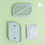 日本AKAW爱家屋叶子冰箱除味盒大号吸盘式活性炭除湿盒清新去异味93g(绿色)第5张高清大图