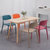塑料椅子靠背大人简易餐桌胶椅加厚现代简约书桌凳子家用北欧餐椅(橘色L.G.F.加强款)第2张高清大图