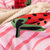 格莉安GELIAN 简约公主风ins网红同款磨毛印花四件套件 学生三件套床单被套床上用品(草莓派粉)第5张高清大图