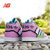 Adidas/三叶草女鞋高帮板鞋透气女子运动鞋休闲鞋学生鞋(粉红白绿)第4张高清大图