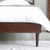 一米色彩 一家 设计师床 北欧现代简约实木床1.5m白蜡木1.8米主卧日式双人床(海棠色 宽1米长1.9米)第3张高清大图