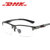 新款铝镁眼镜框 男士运动款平光镜 半框光学可配近视眼镜架3121(黑框白片)第4张高清大图