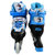乐士169溜冰鞋儿童全套装 旱冰鞋儿童轮滑鞋轮滑护具套装 可调伸缩滑冰鞋男女直排轮(蓝色 L码（40-43）)第3张高清大图
