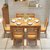 皮耐迪 实木餐桌椅组合 简约现代 长方形小户型6人吃饭桌子(单桌进口版（颜色备注） 1.45)第3张高清大图