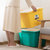 茶花塑料家用收纳箱大号58L衣物被子整理储物箱收纳盒有盖收纳盒两个装(绿色)第3张高清大图