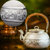 【臻宝堂】银壶纯银999烧水壶银茶壶 收藏级传统錾刻银茶具 饕餮凤凰(小号(约435g) 其他)第3张高清大图