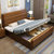 吉木多 橡胶木实木床新中式1.8米1.5米双人床经济型主卧婚床 颜色拍下备注(1.5*2米（基础款） 单床)第2张高清大图
