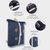 海鸦  双肩背包加厚大容量时尚旅行包 电脑包 休闲包简约多功能背包(深蓝色)第3张高清大图