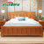 健舒宝 1.8米双人床储物高箱床 中式床 实木婚床(1.8m/2m 箱框大抽+2柜+棕垫)第2张高清大图
