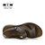 棕色牛皮休闲沙滩鞋V0722073(棕色 42)第4张高清大图
