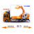鸭小贱1：48合金回力工程车运输大卡车翻斗车水泥搅拌机挖掘机儿童玩具车模型1088(自卸车)第3张高清大图