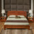 海棠木大床现代中式全实木床1.8M1.5米家具双人床A805 标准框架床（不含床头柜） 1800mm*2000mm 框(标准框架床(不含床头)第4张高清大图