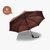 【皖霍】全自动晴雨伞折叠防紫外线三折男双人两用防晒太阳伞遮阳伞(藏青色)第4张高清大图