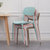 塑料椅子靠背大人简易餐桌胶椅加厚现代简约书桌凳子家用北欧餐椅(橘色L.G.F.加强款)第5张高清大图