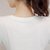 娇维安 夏季新款体血衫 韩版圆领女士T恤 单口袋短袖女式t恤 女(白色 XL)第4张高清大图