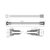 JOMOO九牧卫浴配件 不锈钢双扣淋浴软管手持花洒软管 H2101(长度120厘米)第5张高清大图