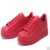 2016 阿迪达斯女鞋 三叶草贝壳头adidas低帮50色复古休闲板鞋(玫红色 36)第2张高清大图