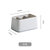 日本AKAW爱家屋遥控器收纳盒桌面茶几办公室杂物笔筒化妆盒储物盒(灰色)第2张高清大图