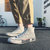 太子龙2019新款男生帆布鞋字母图案瑞安硫化鞋休闲学生布鞋潮流板鞋批发  SXPLH1020(褐色 43)第3张高清大图